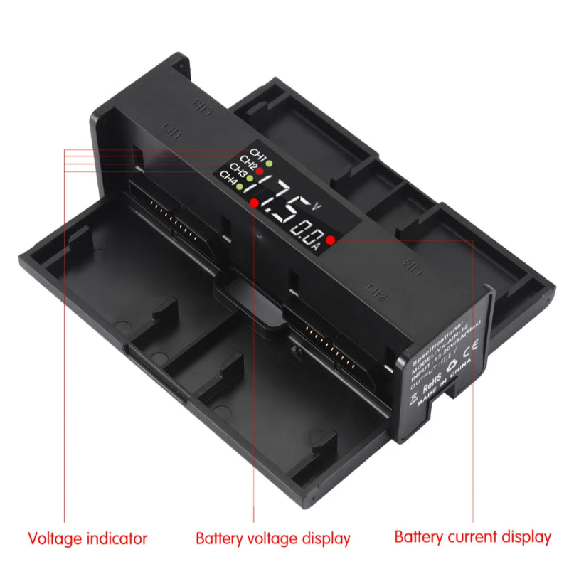 4 in 1 Digital LED Display Battery Charger For Mavic 2 Pro/Zoom