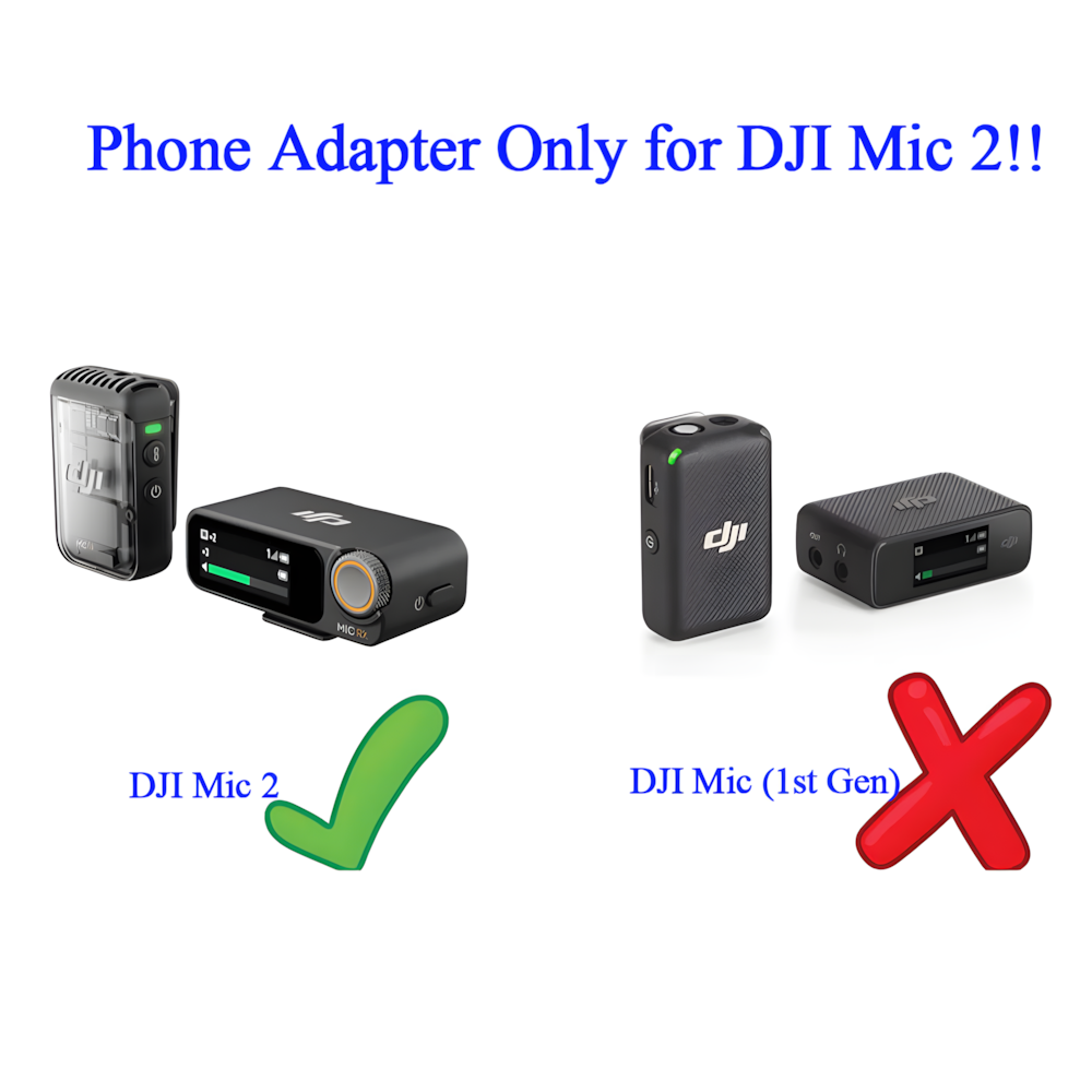 Lightning/Type-C Phone Adapter for DJI Mic 2