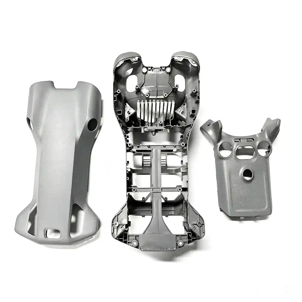 DJI Mini5 Pro upper middle bottom body shell spare parts white background, sold separately or full set kit, optional single upper/middle/bottom cover, crash drone housing repair accessories
