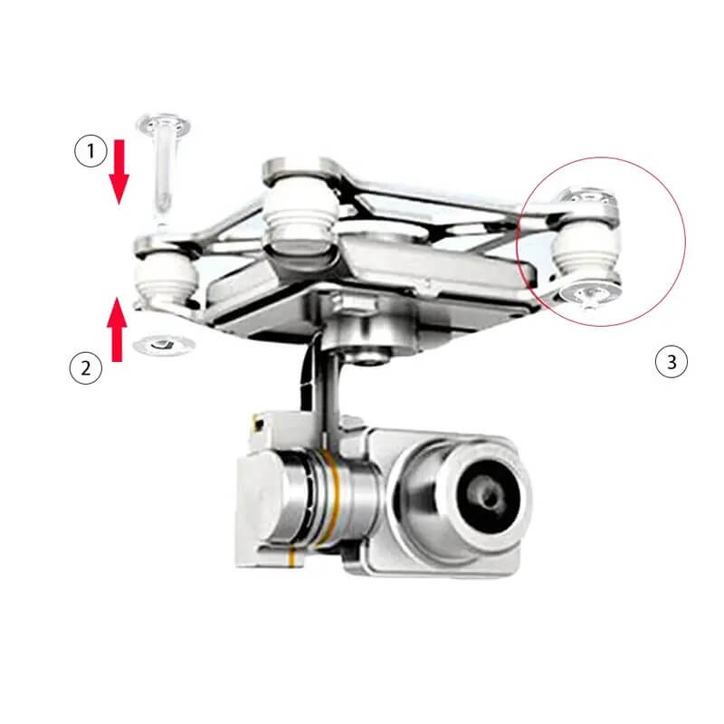Shock Absorption Balls/Anti-drop Pins Kits for Phantom 3 Pro/Adv/Sta