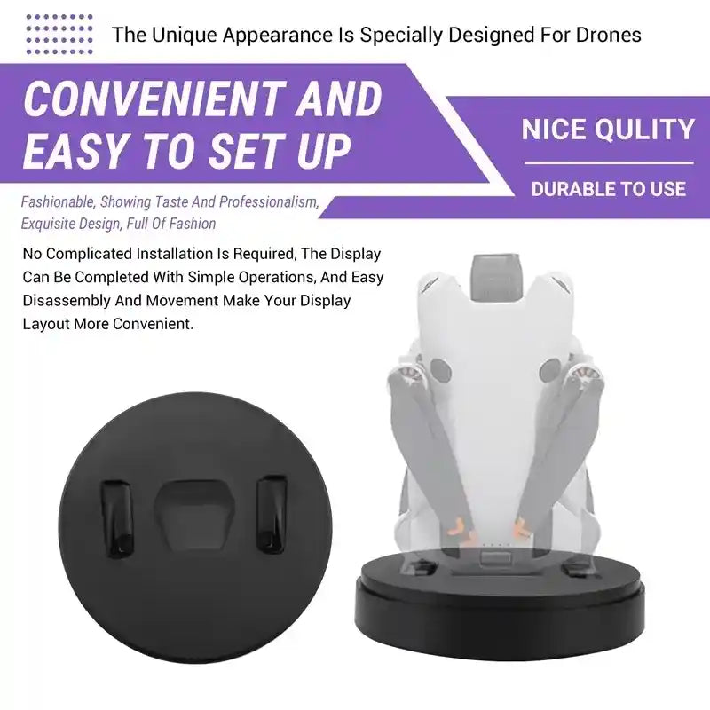 Display Stand With Clear Cover For DJI Mini 3/4 Pro