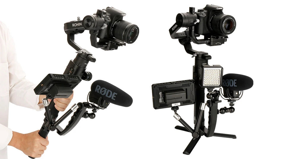 L-Type Bracket Handle Stabilizer Applicable Monitor for DJI Ronin RS 2