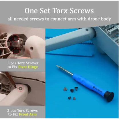 DJI Mini Front Arm Shaft Pivot Screws Repair Kit