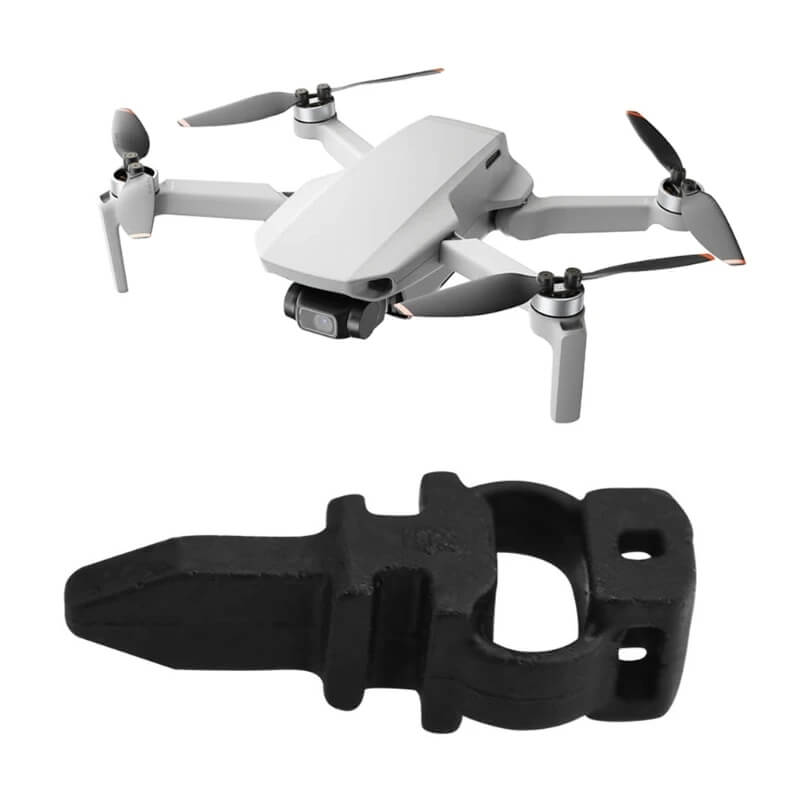Full white background product photo of 4-pack gimbal vibration reduction rubber pads fit DJI Mavic Mini Mini 2 drone