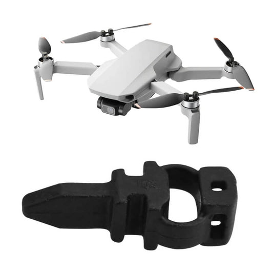 Full white background product photo of 4-pack gimbal vibration reduction rubber pads fit DJI Mavic Mini Mini 2 drone