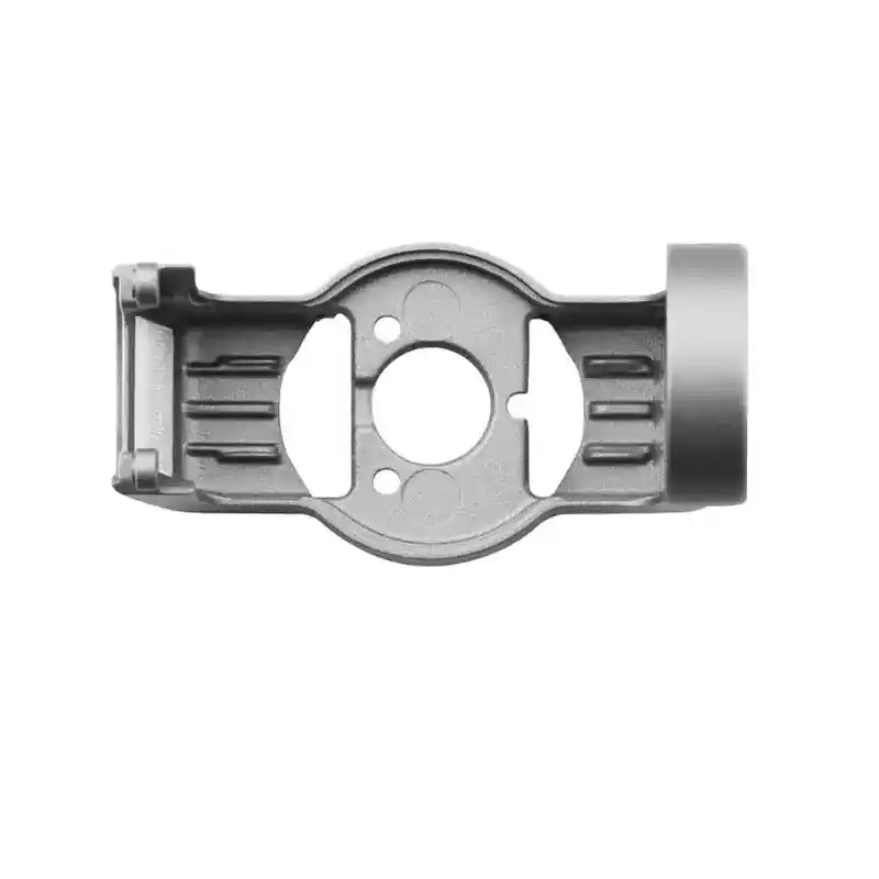 Full assembly render of Mavic Air 2S gimbal installed with new R-axis lower roll arm bracket, restore 3-axis camera stabilization drone repair accessory