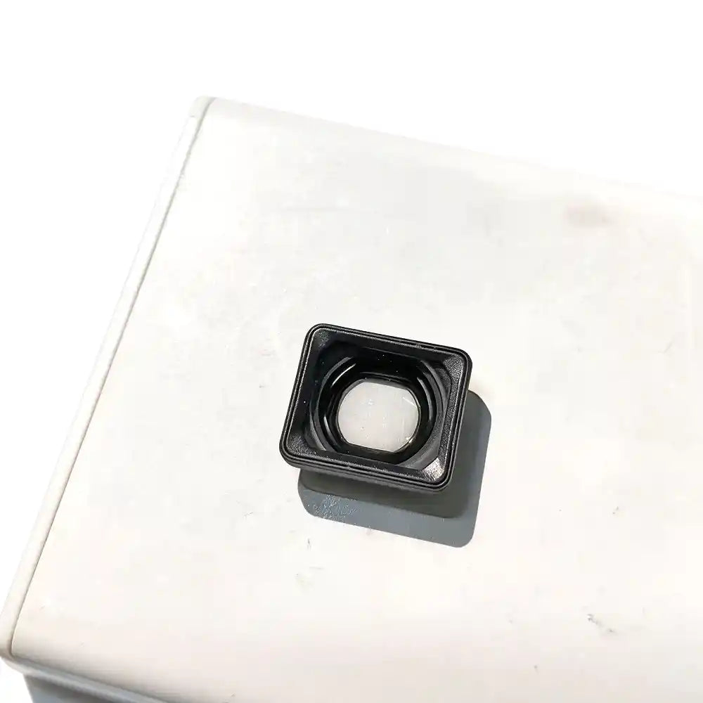 Detail closeup of 98 like new DJI Pocket 2 wide converter lens, flawless lens without scratches or bumps
