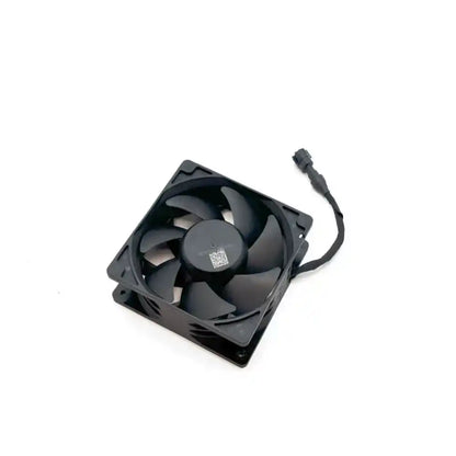 Close-up of agricultural drone battery cooling fan blades