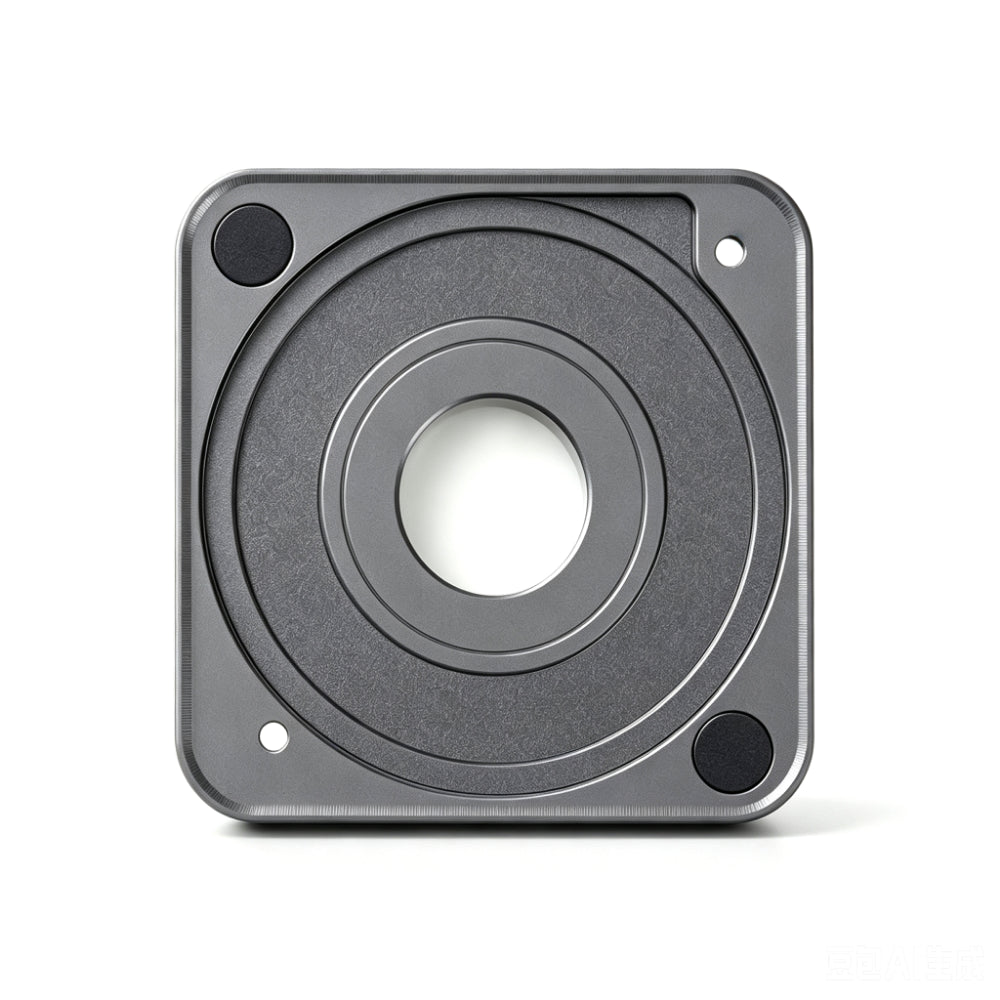 ack side detail of brand new original DJI Action 2 macro lens with anti-slip silicone dots