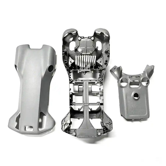 DJI Mini5 Pro upper middle bottom body shell spare parts white background, sold separately or full set kit, optional single upper/middle/bottom cover, crash drone housing repair accessories