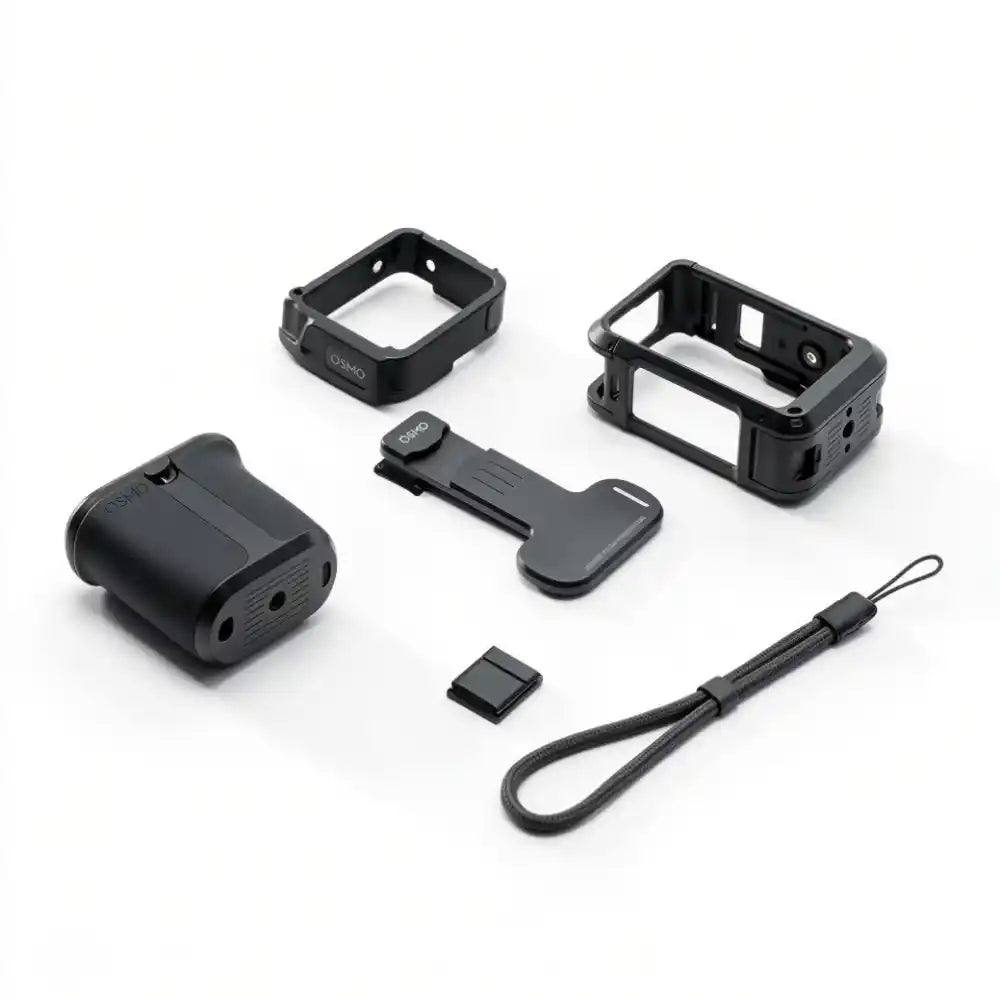 Assembled DJI Osmo Action 6 street photography handle kit