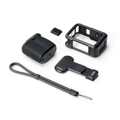 DJI Osmo Action 6 metal frame, hand grip and spare accessories