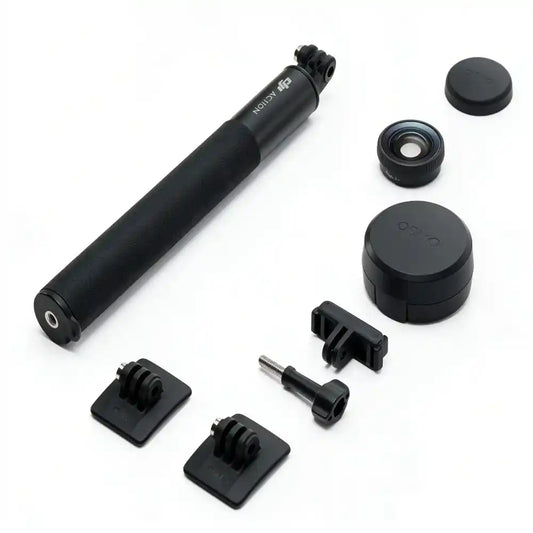 DJI Osmo Action 6 ultra-wide lens on white background