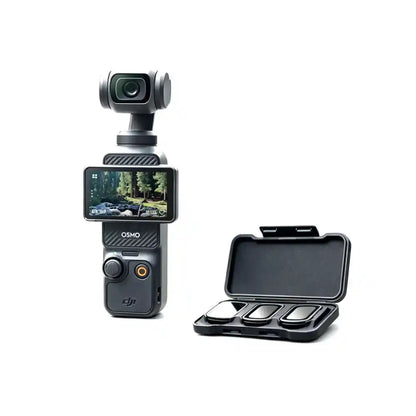 Magnetic ND filter kit for DJI Osmo Pocket 3, complete set with ND16, ND64, ND256 neutral density filters for outdoor video shooting
