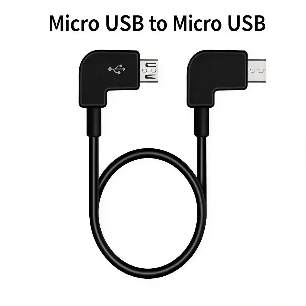 90 degree elbow Micro USB to Micro USB connection cable for DJI RC N1 RC N2