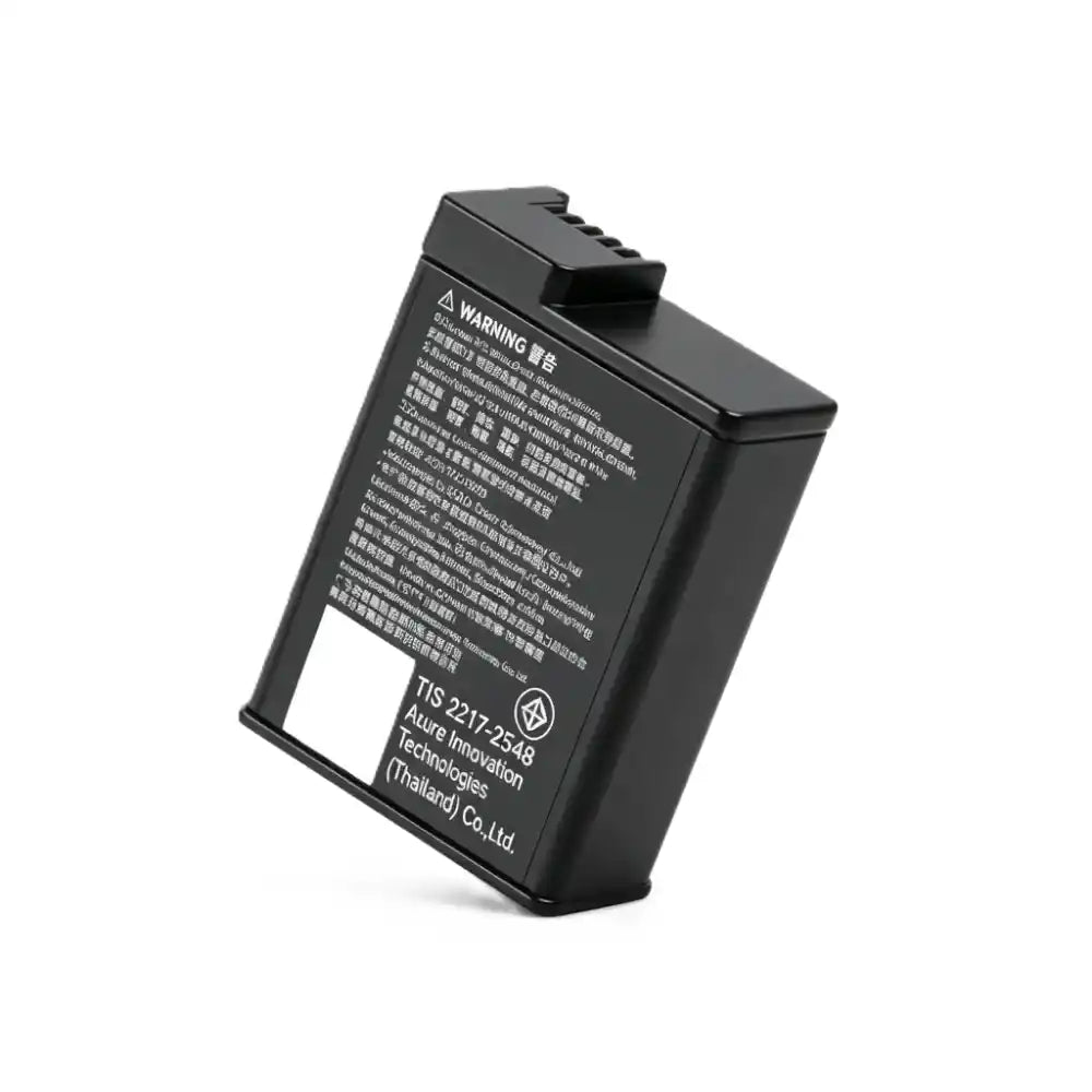 Size reference chart for DJI Osmo Action original 1950mAh replacement battery, standard size for direct swap