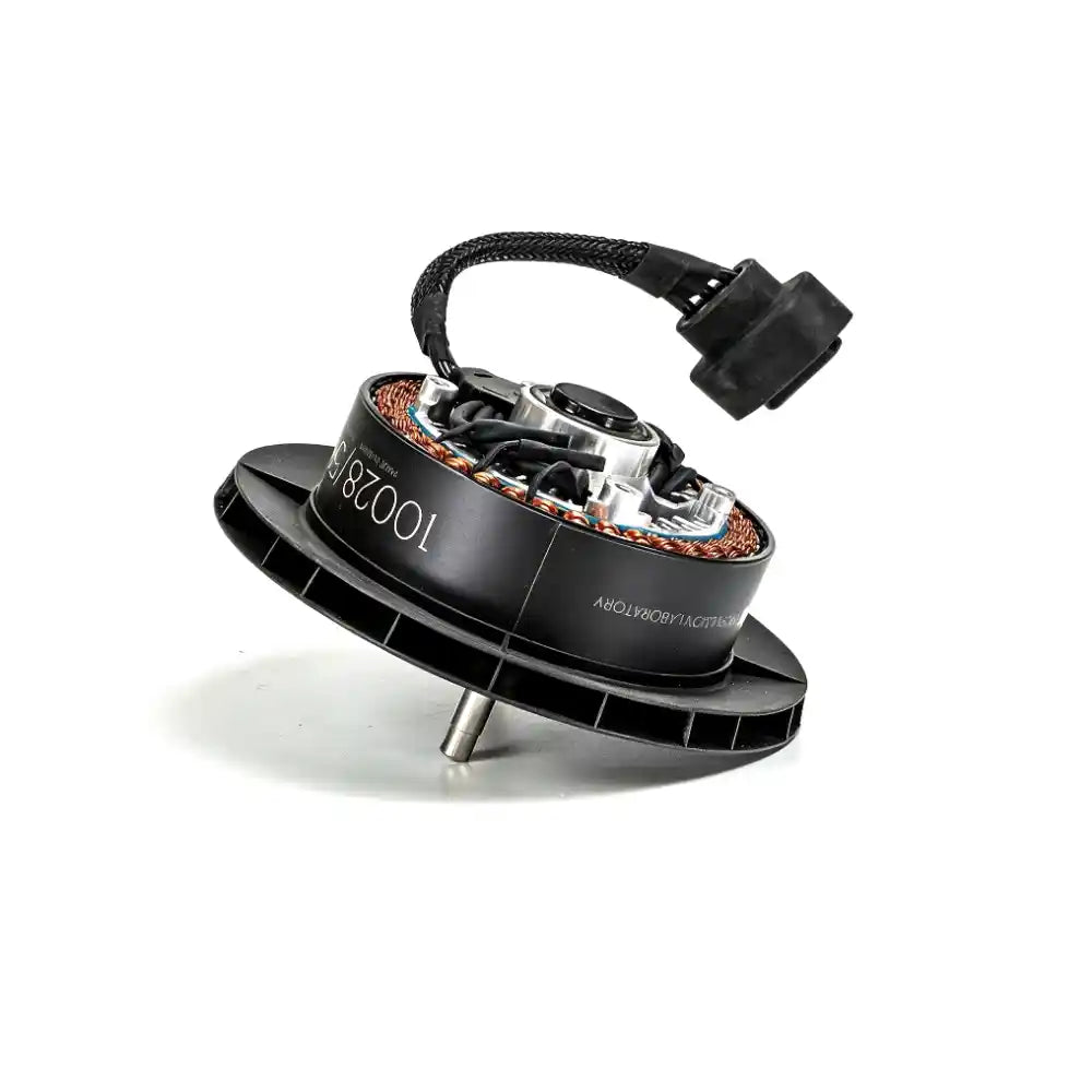 Internal close-up of double-layer anti-chemical insulated copper coil stator of genuine DJI Agras T25 T25P motor