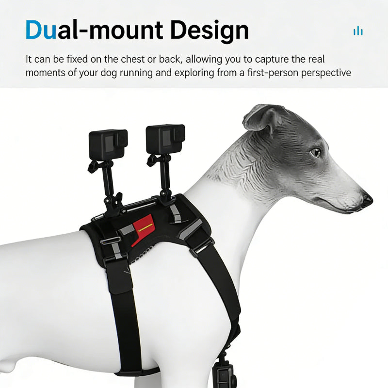 DJI Action 6 Nano Dog Harness Mount Adjustable Pet Chest Strap