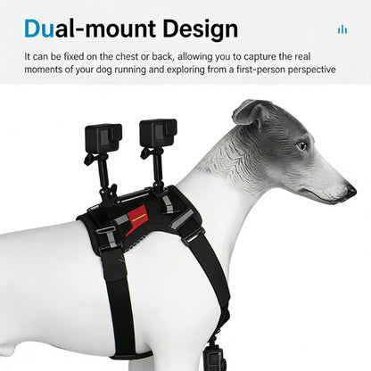 DJI Action 6 Nano Dog Harness Mount Adjustable Pet Chest Strap