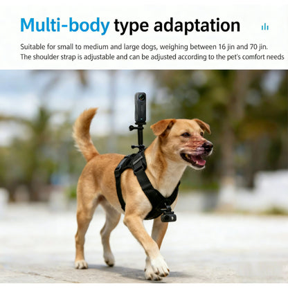 DJI Action 6 Nano Dog Harness Mount Adjustable Pet Chest Strap