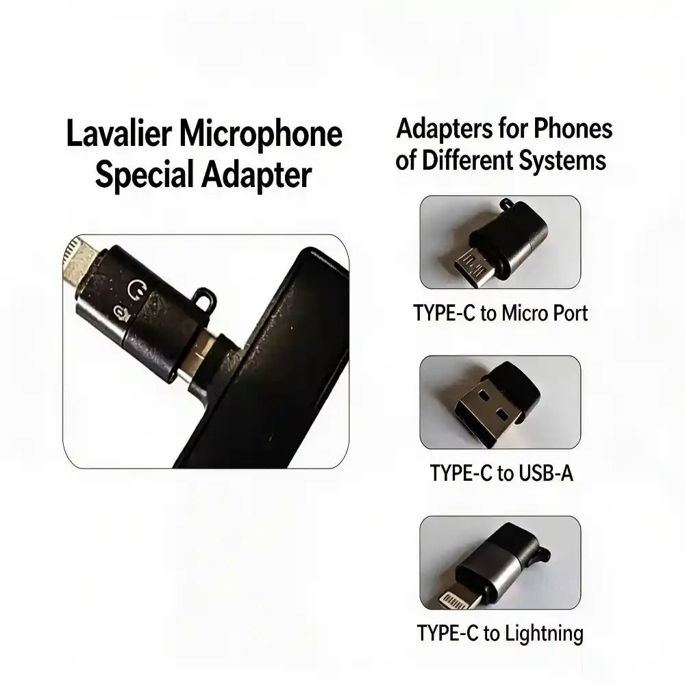 Compatibility guide for Lightning adapter, support both mobile and camera edition receivers of DJI Mic Mini Gen1 Gen2