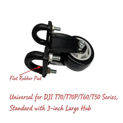 Close-up flat shock absorbing rubber gasket marking, shockproof buffer accessory for DJI T series anti-slip landing wheel