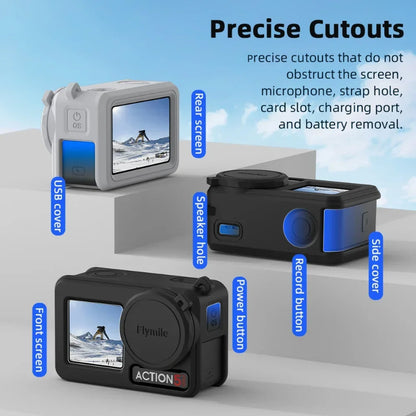 Flymile Silicone Protective Case For DJI Osmo Action 3 4/5 Pro