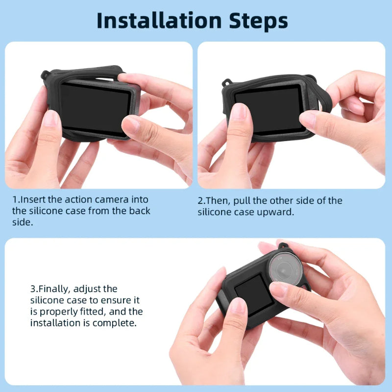 Flymile Silicone Protective Case For DJI Osmo Action 3 4/5 Pro