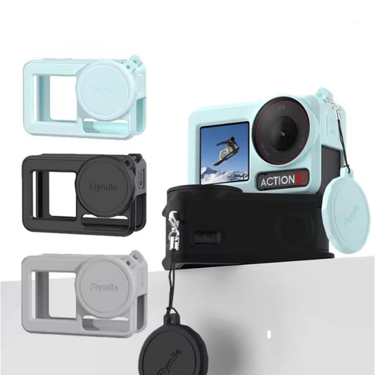 Flymile Silicone Protective Case For DJI Osmo Action 3 4/5 Pro