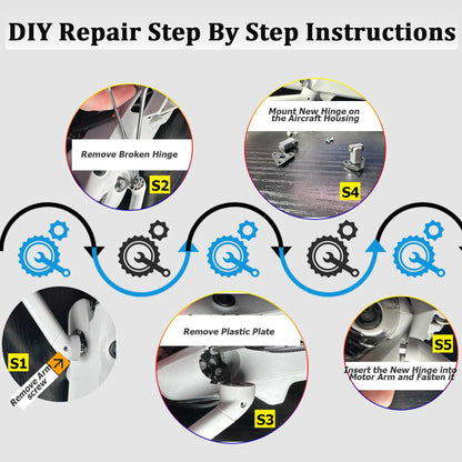 DJI Mini 3 4 5 Pro Front Arm Hinges Spare Parts Kit