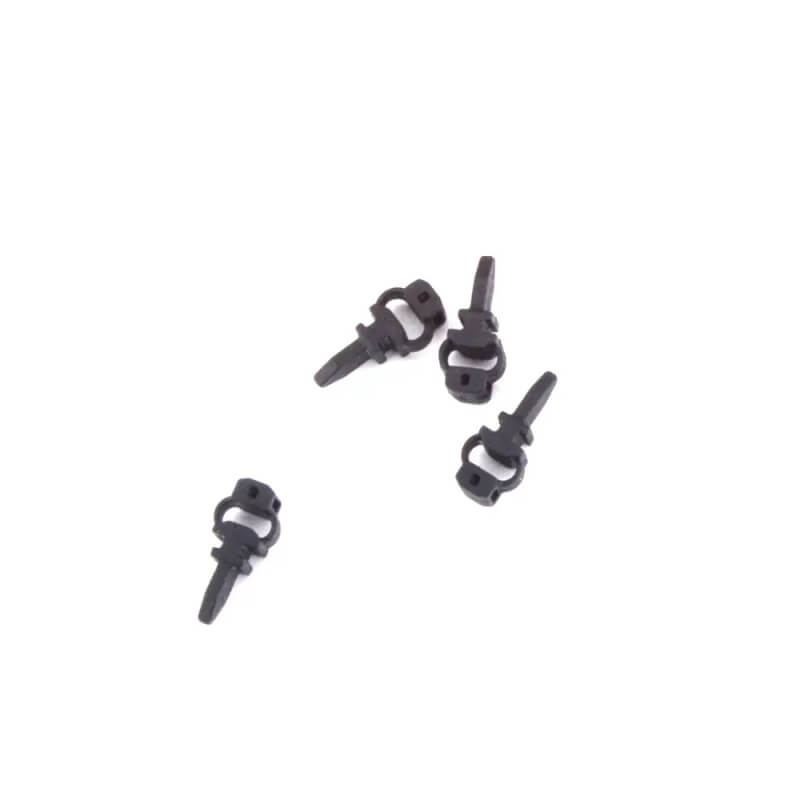 Close-up shot of soft elastic wear-resistant rubber texture of drone gimbal shock dampers for Mini series