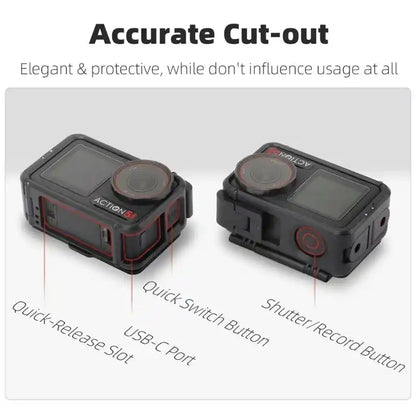 Housing Case with Sun Hood For DJI OSMO Action 5 Pro/4/3