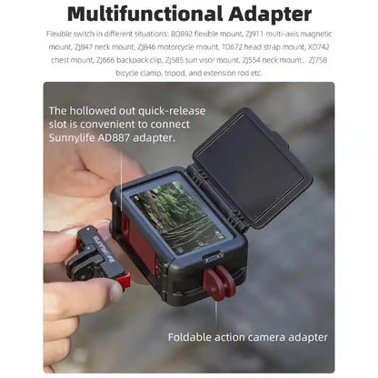 Housing Case with Sun Hood For DJI OSMO Action 5 Pro/4/3