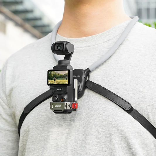 Flymile Neck Mount Holder for DJI Osmo Nano/DJI Action 5 Pro/Osmo Action 4/Action 3/Osmo 360 series