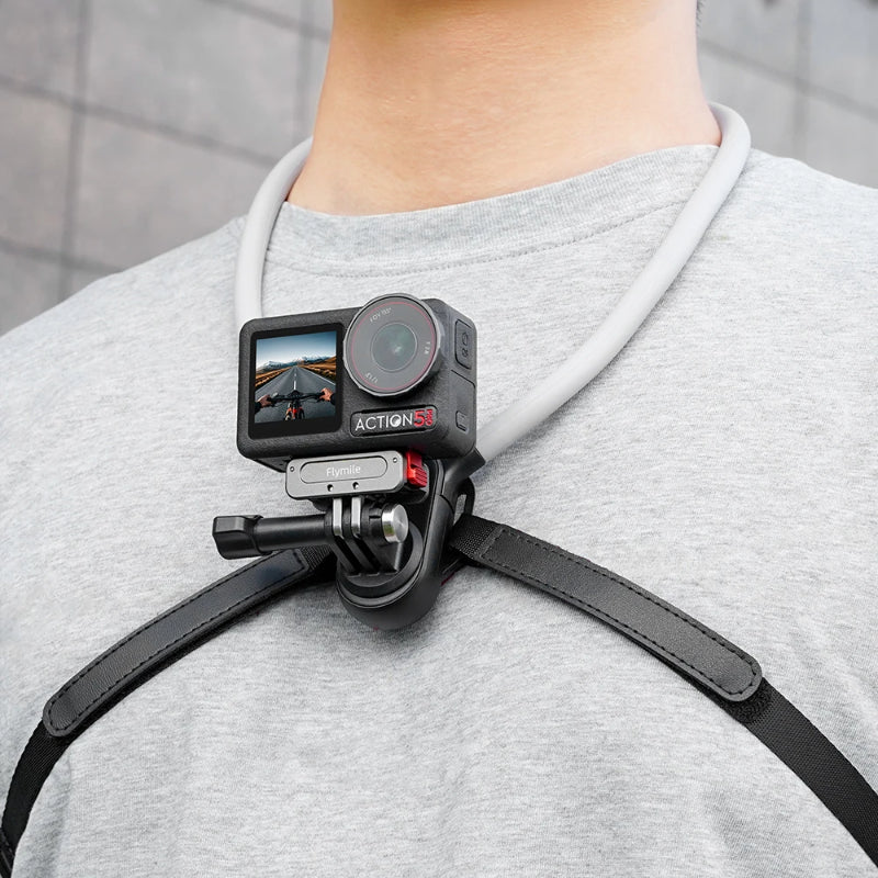 Flymile Neck Mount Holder for DJI Osmo Nano/DJI Action 5 Pro/Osmo Action 4/Action 3/Osmo 360 series