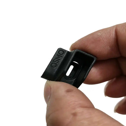 Original waterproof cover snap fit installation view for DJI Osmo Action 4 multifunctional charging grip, 1:1 precise mold replacement part