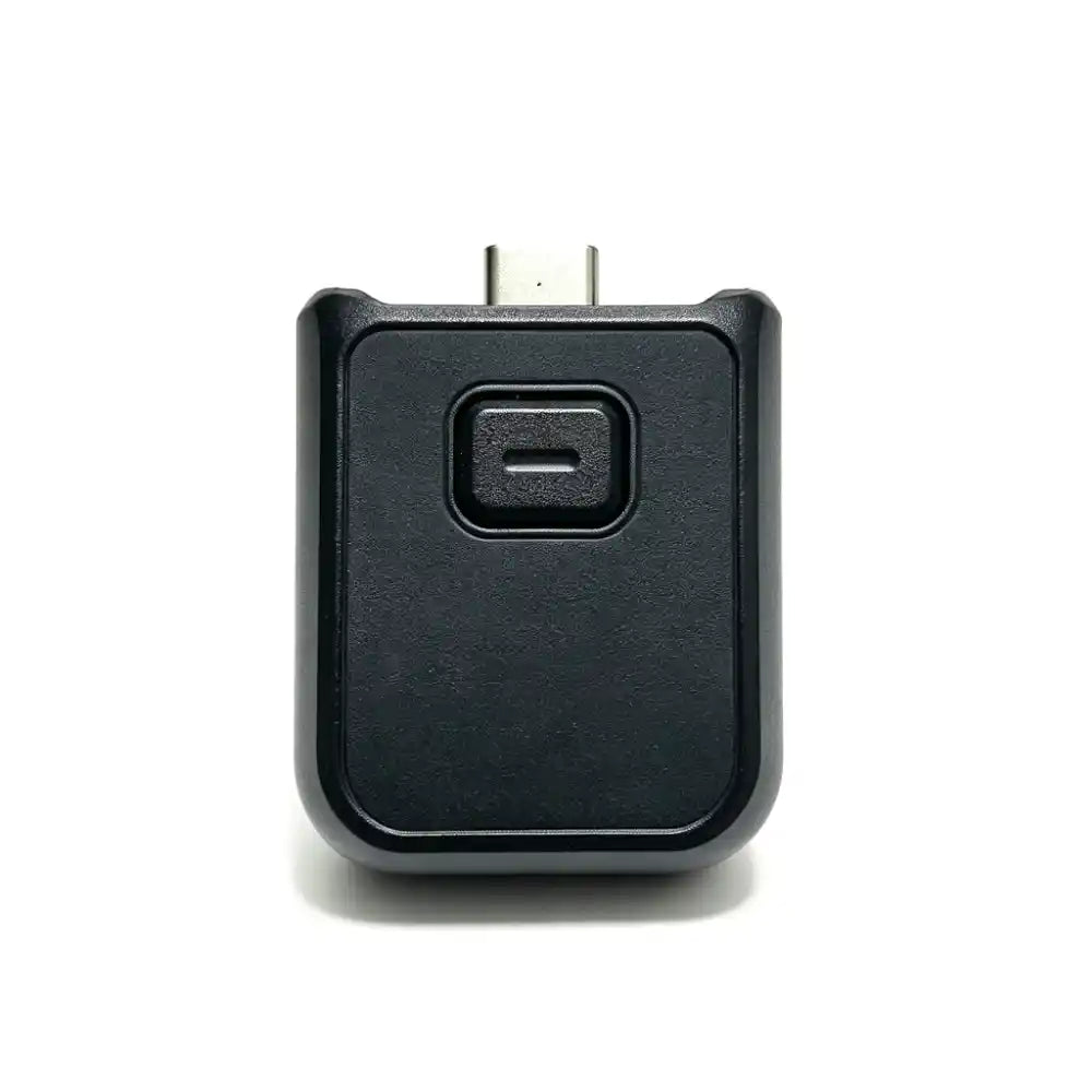 Original DJI Osmo Pocket 3 1/4 inch thread handle mount base, matte black OEM replacement accessory with Type-C expansion port