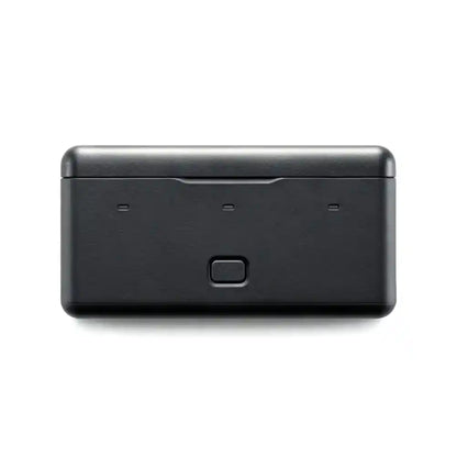 Multifunctional Osmo Action 6 battery charging case with slots for 3 batteries and 2 microSD cards