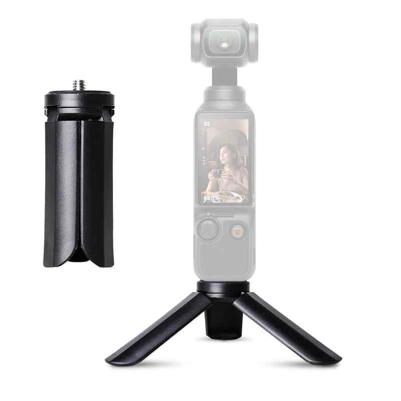 Portable desktop mini tripod stand compatible with DJI Osmo Pocket 3 and Osmo Mobile gimbal stabilizer