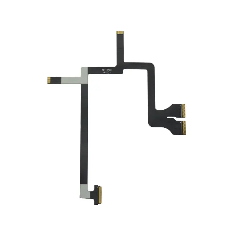 Close-up pin connector of Phantom 3 Pro Adv gimbal flat ribbon cable, precise circuit layout
