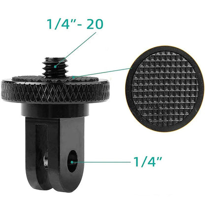 1/4 Inch Screw Tripod Adapter 360 Rotating Mount Holder For Go Pro/Insta 360/ DJI OSMO 360 Camera Accessories
