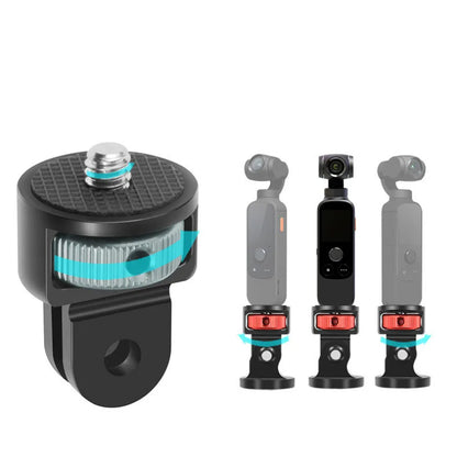 1/4 Inch Screw Tripod Adapter 360 Rotating Mount Holder For Go Pro/Insta 360/ DJI OSMO 360 Camera Accessories