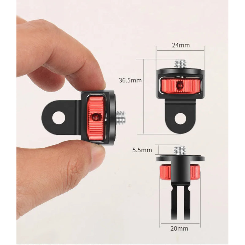 1/4 Inch Screw Tripod Adapter 360 Rotating Mount Holder For Go Pro/Insta 360/ DJI OSMO 360 Camera Accessories