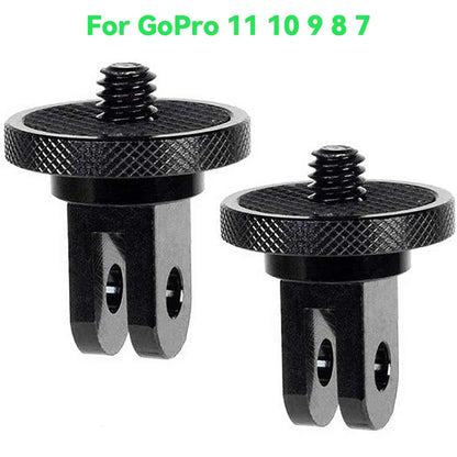 1/4 Inch Screw Tripod Adapter 360 Rotating Mount Holder For Go Pro/Insta 360/ DJI OSMO 360 Camera Accessories