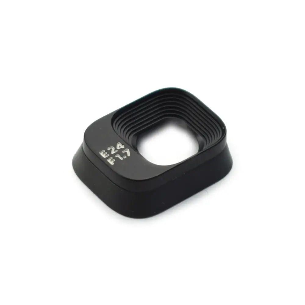 Close-up view of lens cap blocking dust and avoiding camera lens scratch damage for DJI Mini3 Mini3 Pro