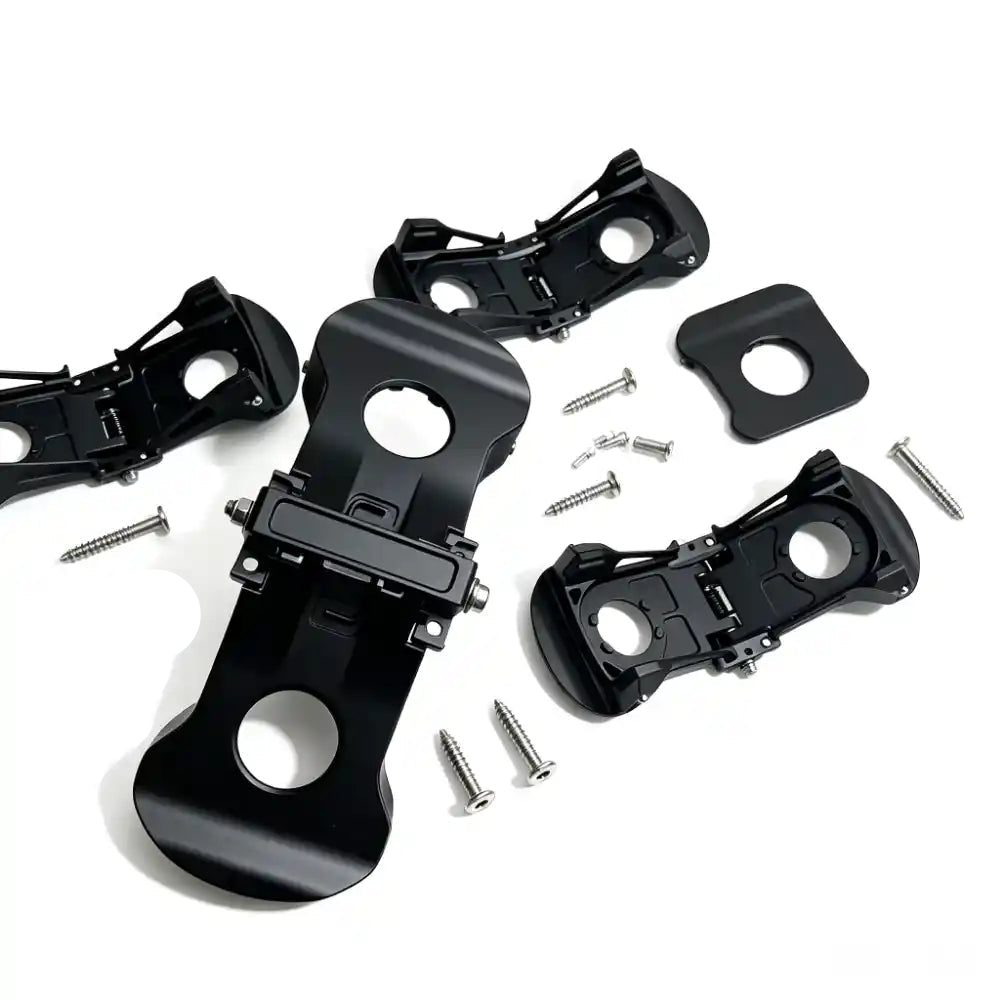 Propeller lock stop blade swing to improve flight efficiency