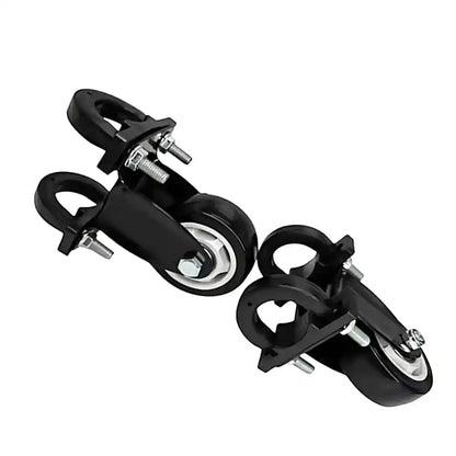 Detail of thickened shockproof mounting bracket and fixing bolts for latest DJI T100 T70 transport caster wheel