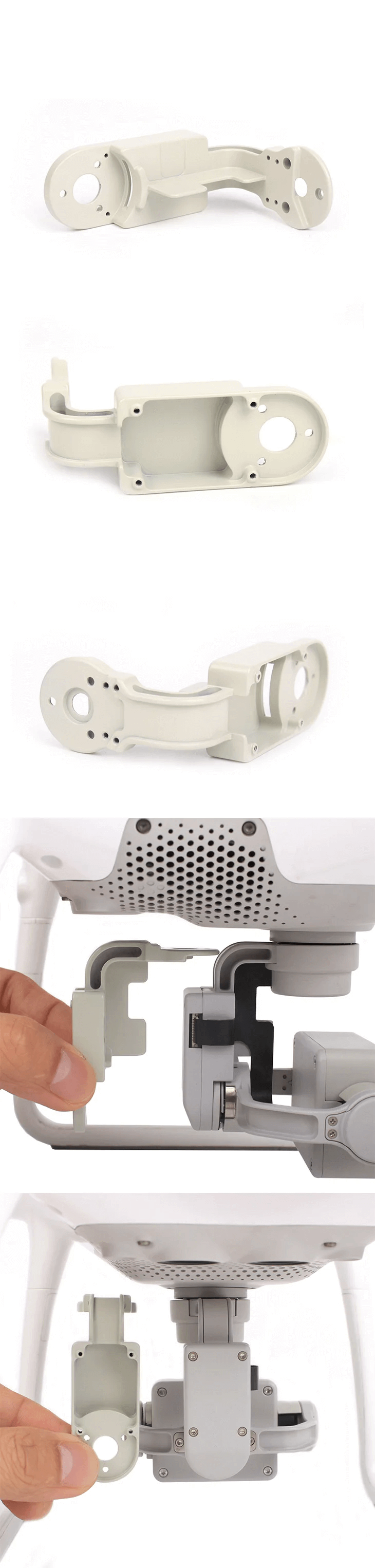 Thickened CNC anti-collision gimbal support stand fit P4P P4 RTK P4A aerial survey drone replacement accessory