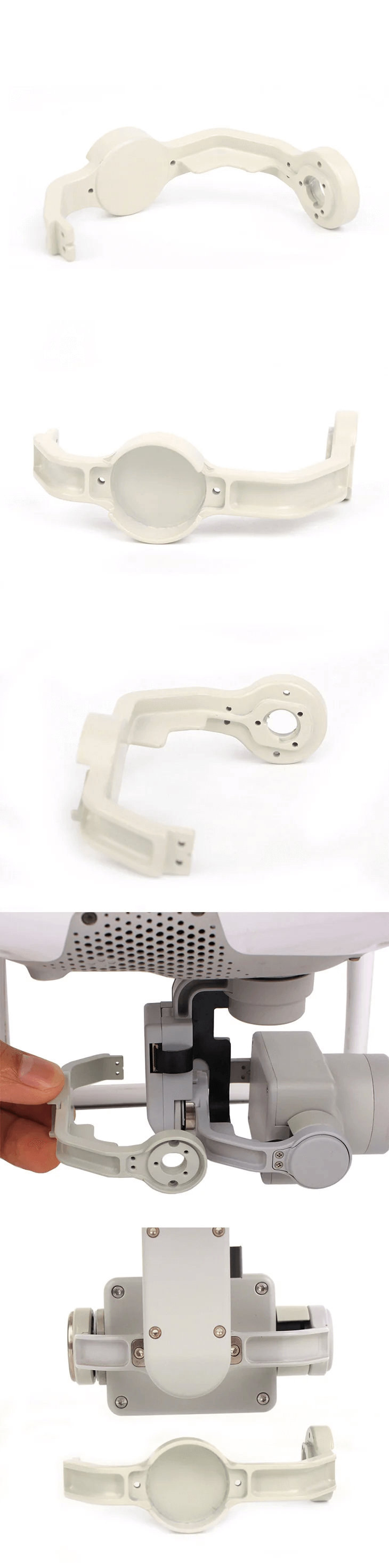 Universal gimbal yaw roll mounting bracket compatible with DJI Phantom 4 Pro series mapping drone spare parts