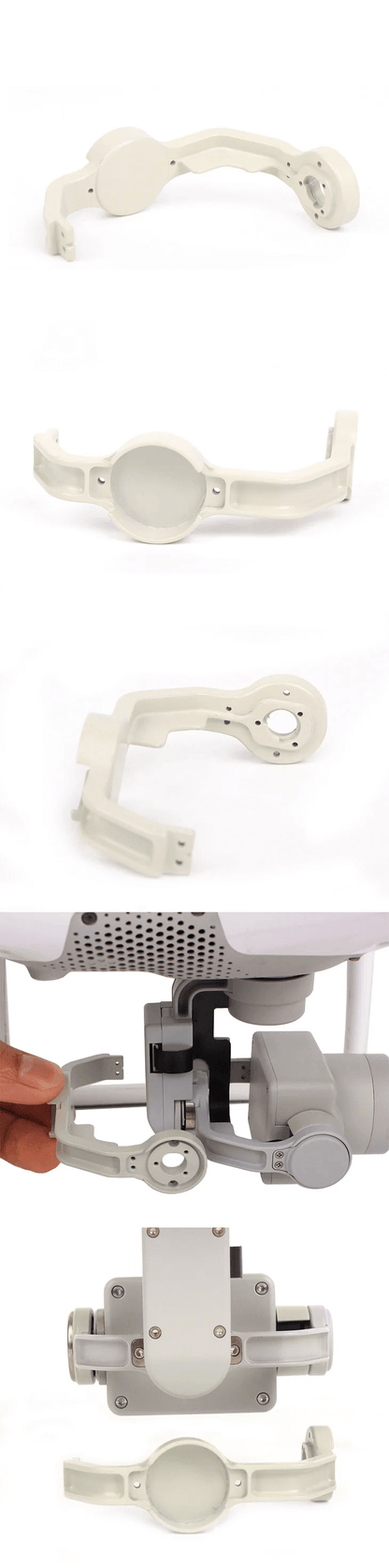 Universal gimbal yaw roll mounting bracket compatible with DJI Phantom 4 Pro series mapping drone spare parts